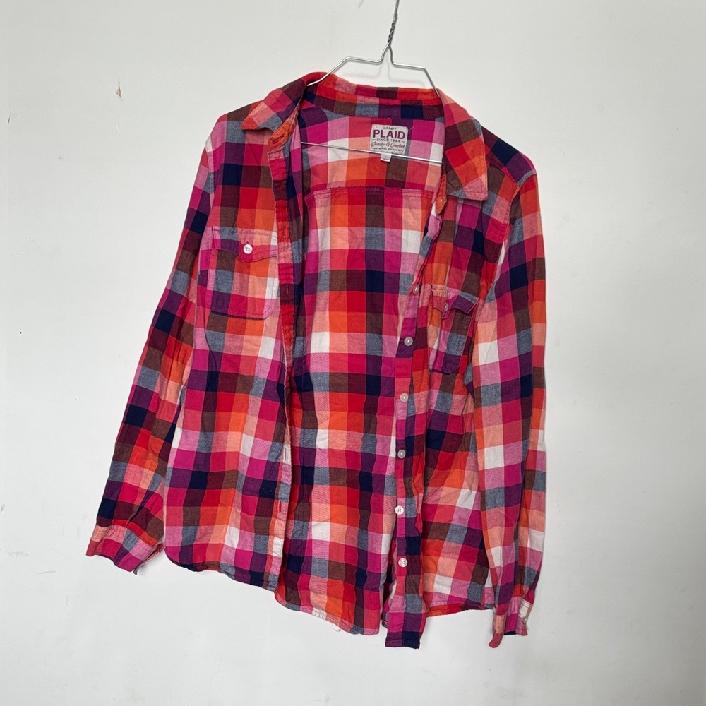Plaid Button-Up Shirts